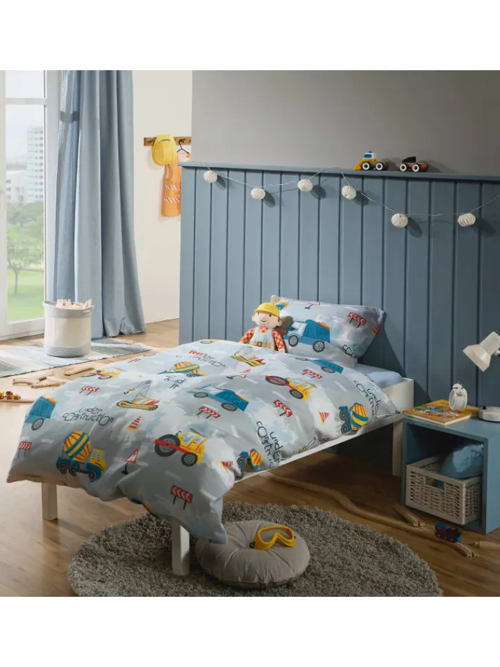 REDBEST Kindermöbel<Flanell Kinder-Bettwäsche in grau