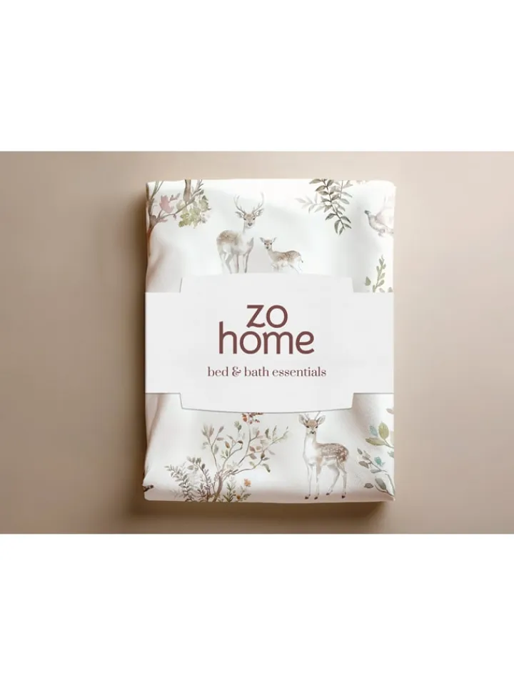 Zo!Home Bettwäsche & Bettwaren<Flanell-Bettwäsche-Set ''Hazel'' in Creme/ Hellbraun