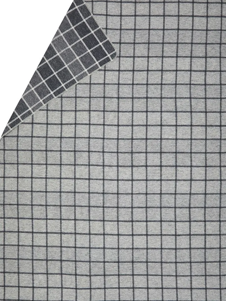 David Fussenegger Wohndecken & Plaids<Flanelldecke "Silvretta - Karo" in Grau