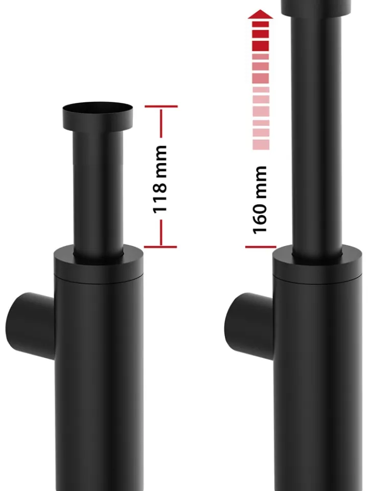 Schütte Badaccessoires<Flaschensiphon in Schwarz