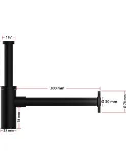 Schütte Badaccessoires<Flaschensiphon in Schwarz
