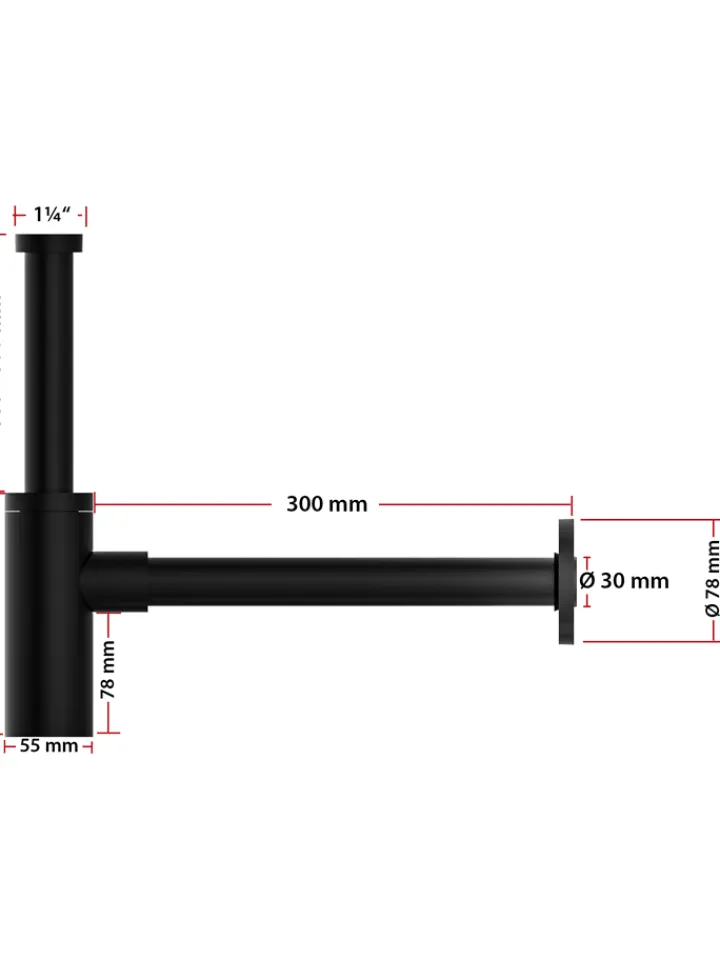 Schütte Badaccessoires<Flaschensiphon in Schwarz