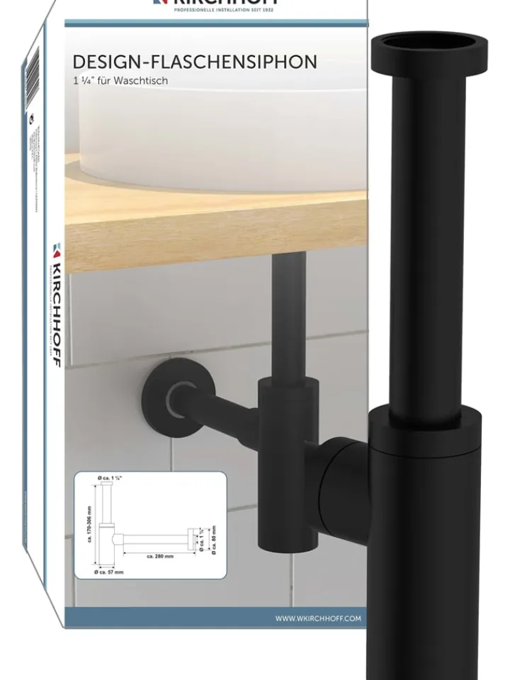 Schütte Badaccessoires<Flaschensiphon in Schwarz