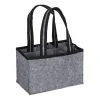 relaxdays Einkaufstaschen & -Trolleys<Flaschenträger in Anthrazit - (B)24 x (H)15 x (T)15 cm
