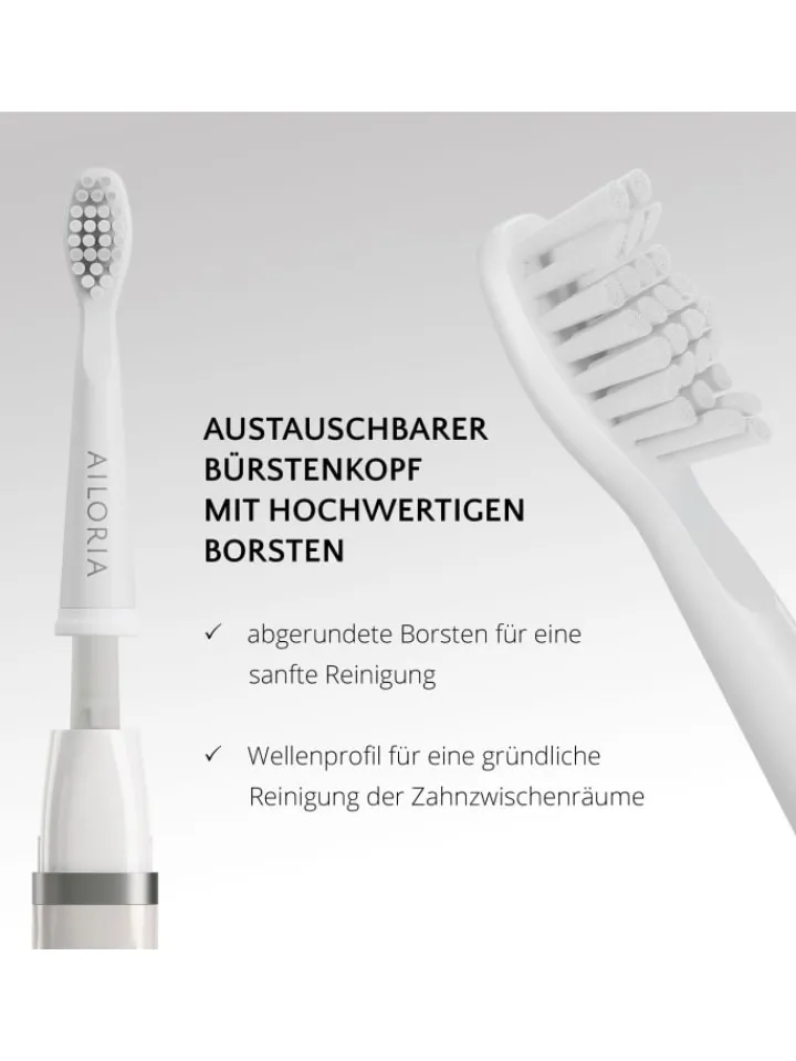 Ailoria Zahn & Mundpflege<FLASH TRAVEL USB-Schallzahnbürste in weiß