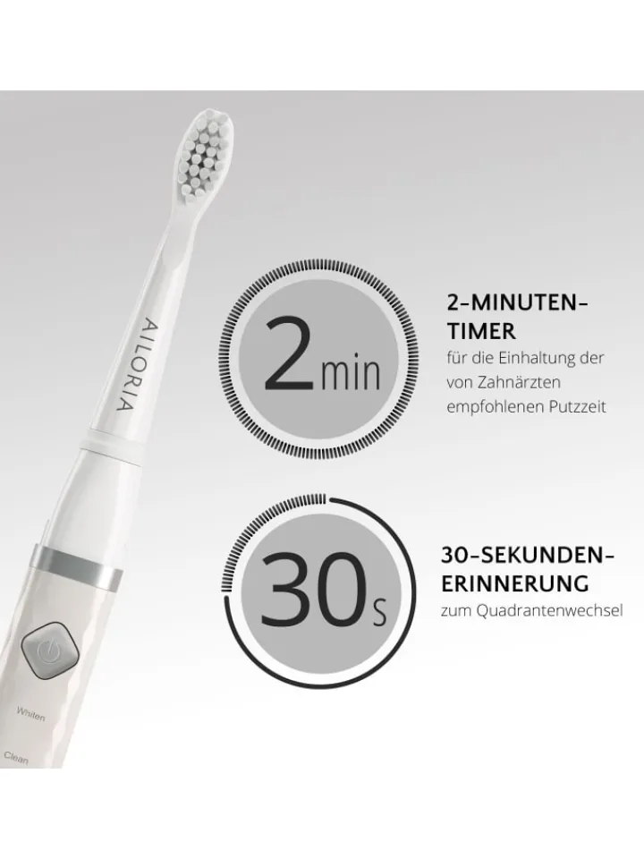 Ailoria Zahn & Mundpflege<FLASH TRAVEL USB-Schallzahnbürste in weiß