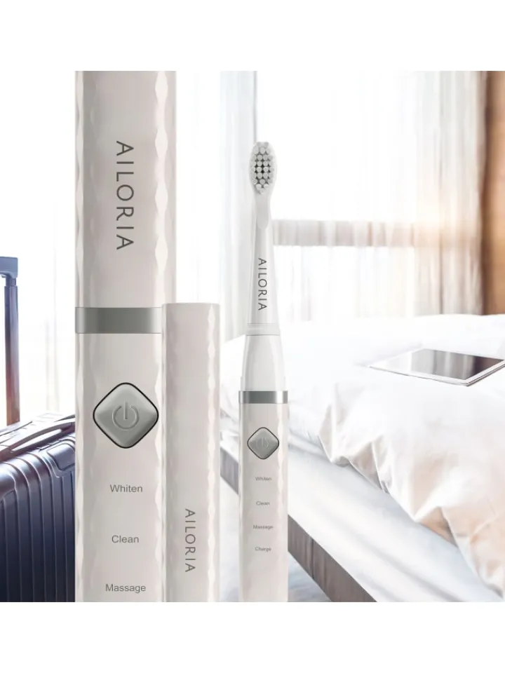 Ailoria Zahn & Mundpflege<FLASH TRAVEL USB-Schallzahnbürste in weiß