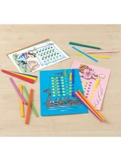 folia PAPER Kreativbedarf & Do-It-Yourself<Flechtpapier-Set in Bunt - 24 Blatt - A4