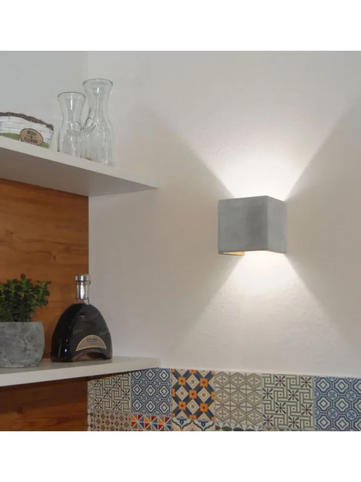 s.LUCE Wandleuchten<Flurlampe Plinth Beton in Grau