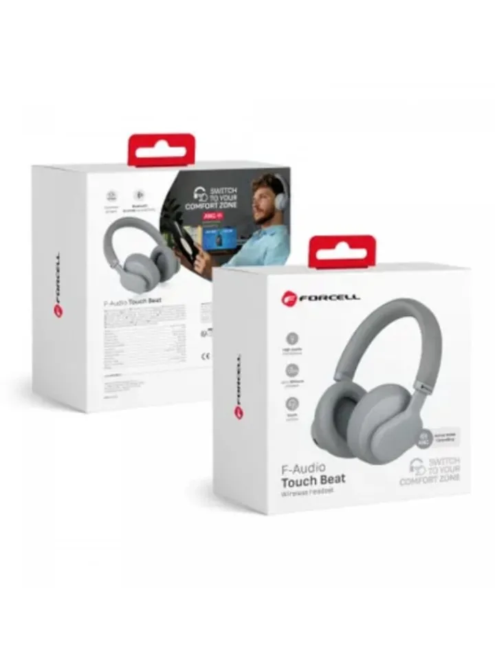 COFI 1453 Tv & Audio<FORCELL F-AUDIO Kabellose Over-Ear-Kopfhörer ANC Touch in Grau