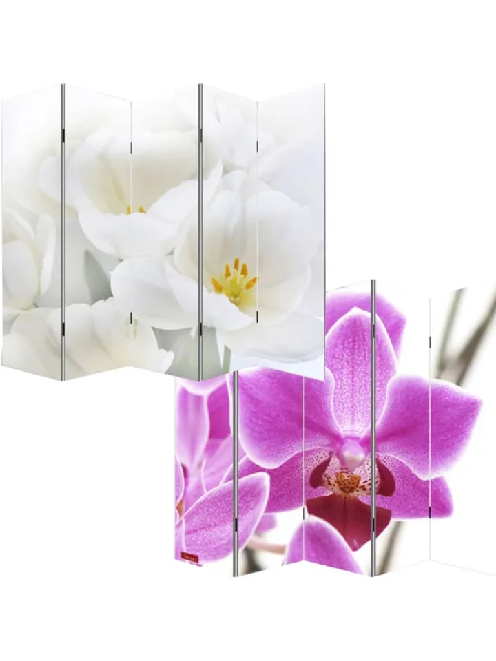 MCW Paravents<Foto-Paravent Bagheria, 180x200cm, Orchidee