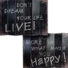 MCW Paravents<Foto-Paravent im Shabby-Look, 180x240cm, Spruch
