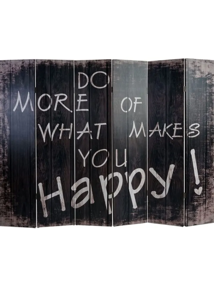 MCW Paravents<Foto-Paravent im Shabby-Look, 180x240cm, Spruch