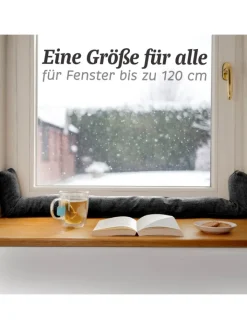 Praknu Tür- & Zugluftstopper<für Fenster bis 120cm - Waschbar - Energiesparend - Extra Lang