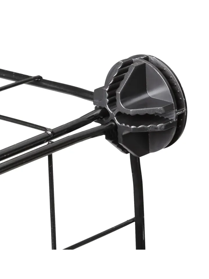 relaxdays Kleintiere<Freilaufgehege in Schwarz - (B)100 x (H)72 x (T)110 cm