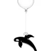 LEONARDO Wohndekoration<Freischwimmer ''Orca'' in Schwarz - (L)15 cm