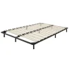Beliani Betten & Matratzen<Freistehender Lattenrost COMBOURG in Schwarz - (W) 140 x (H) 18 x (L) 197 cm