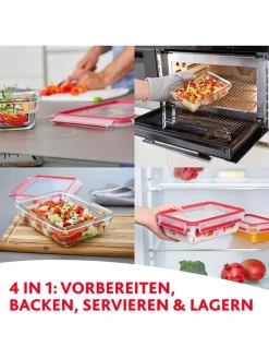 Emsa Aufbewahren & Servieren<Frischhaltedose "Clip & Close" in Rot - 800 ml
