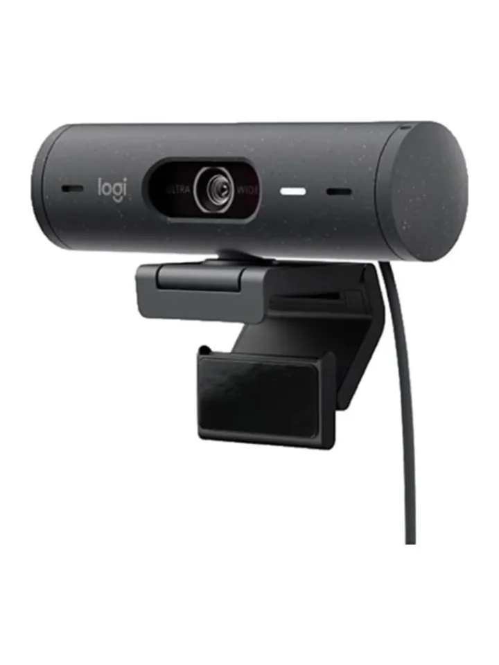 Logitech Foto & Video<Full HD-Webcam Klemm-Halterung, Stereo-Mikrofon, Integrierte in Schwarz