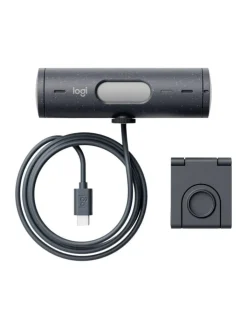Logitech Foto & Video<Full HD-Webcam Klemm-Halterung, Stereo-Mikrofon, Integrierte in Schwarz