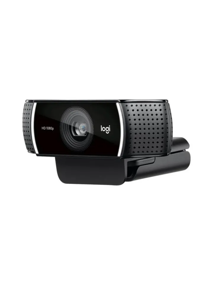 Logitech Foto & Video<Full-HD Webcam mit 1080p/30fps - Glasobjektiv mit 78° Sichtfeld in Schwarz