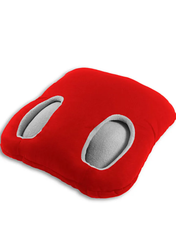 Leschi Wärmflaschen & -Kissen<Fuß-Muff "Square" in Rot - (B)32 x (L)32 cm