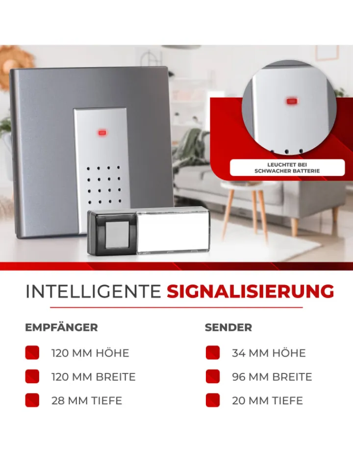 Heidemann Smarthome & Wetterstationen<Funkempfänger HX Square