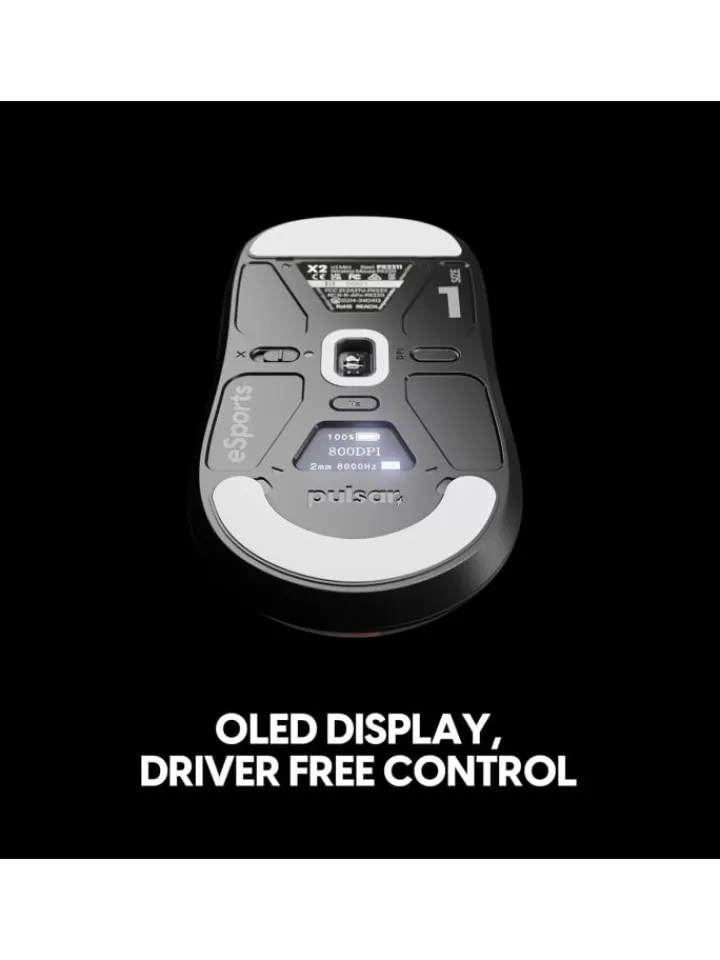 Pulsar Tablets, Konsolen & Elektronisches Spielzeug<Gaming Gears X2 v3 ES Size1 Schwarz kabellose Maus schwarz