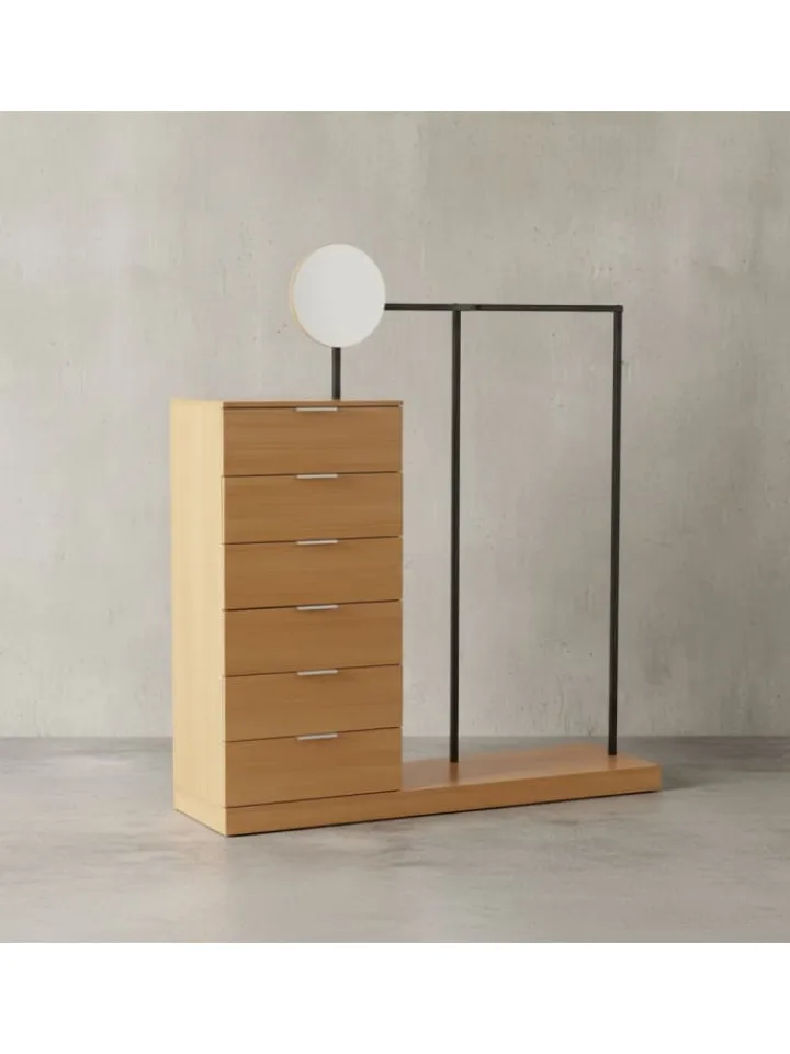 KADIMA DESIGN Garderoben<Garderobe Eiche-Dekor 145x165x40 cm Flurgarderobe Modern,