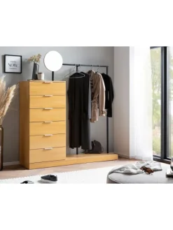 FineBuy Garderoben<Garderobe "FB100016" in Braun /