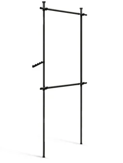 IDOMYA Essentials Regale & Schränke|Garderoben<Garderobe in Schwarz - (B)112 x (H)278 cm