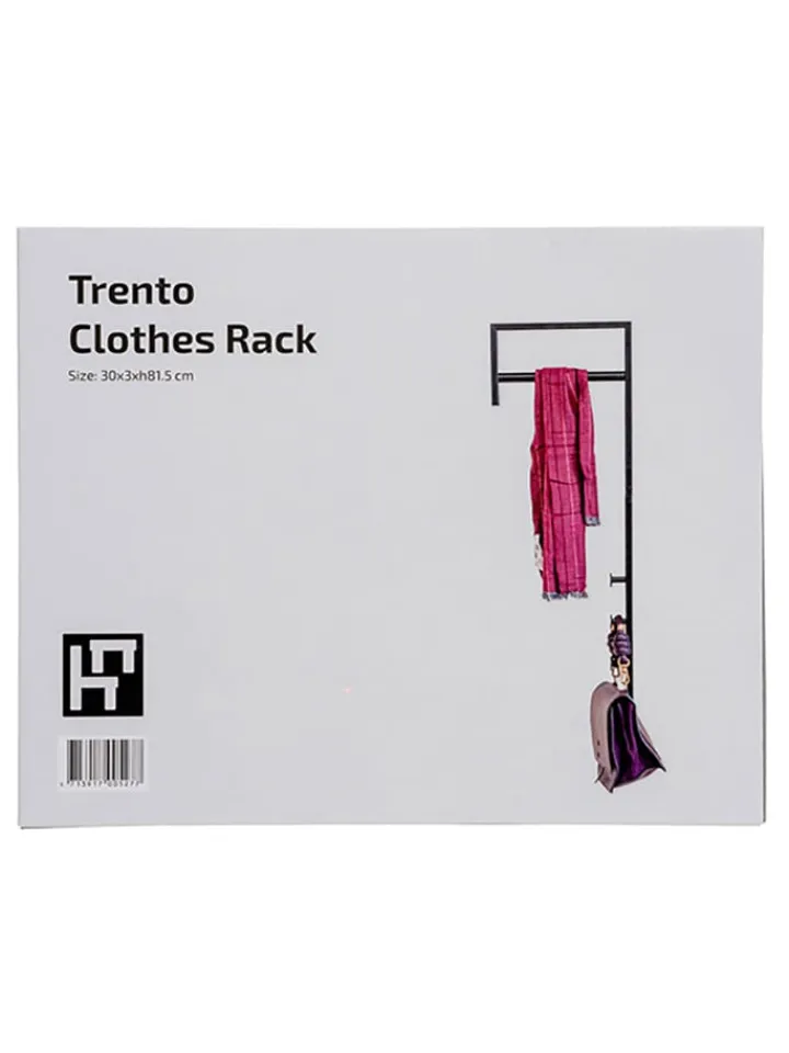 House Nordic Garderoben<Garderobe in Schwarz - (B)30 x (H)82 x (T)3 cm
