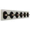 Present Time Garderoben<Garderobe in Weiß/ Schwarz - (B)11,5 x (H)4 cm