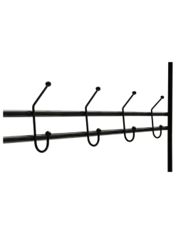 IDOMYA Essentials Garderoben<Garderobe "Pasadena" in Schwarz - (B)71 x (H)186 x (T)31 cm