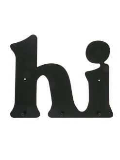 Boltze Garderoben|Regale & Schränke<Garderobenhaken ''Hi'' in Schwarz - (B)38 x (H)30 x (T)2 cm