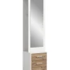 xonox.home Möbel-Sets<Garderobenkombination (B/H/T: 45x190x38 cm) in Nox Oak Nachbildung