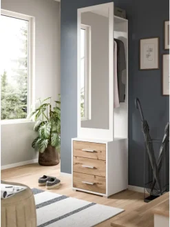 xonox.home Möbel-Sets<Garderobenkombination (B/H/T: 45x190x38 cm) in Nox Oak Nachbildung