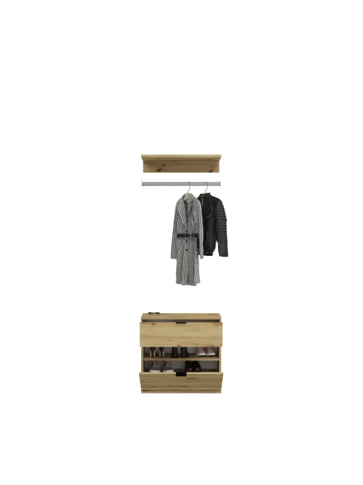 xonox.home Möbel-Sets<Garderobenkombination (B/H/T: 213x193x34 cm) in Artisan Eiche Nachbildung