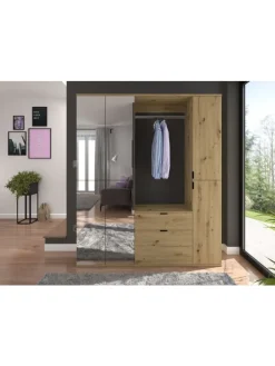 xonox.home Möbel-Sets<Garderobenkombination (B/H/T: 152x193x34 cm) in Artisan Eiche Nachbildung