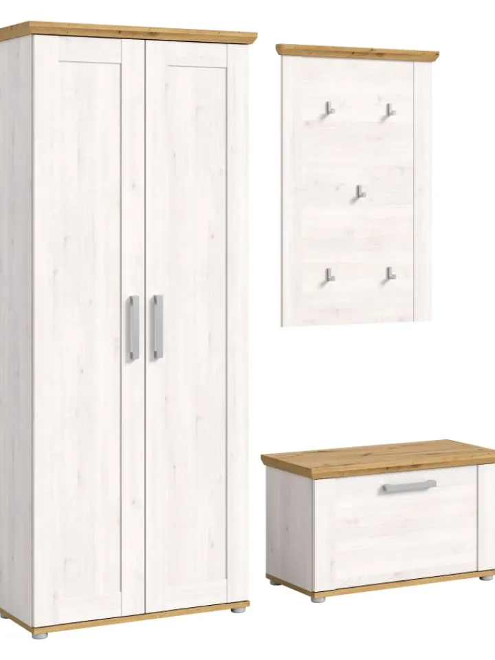 xonox.home Möbel-Sets<Garderobenkombination (B/H/T: 175x196x39 cm) in Sibiu Lärche Nachbildung