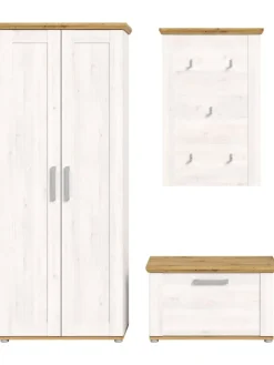 xonox.home Möbel-Sets<Garderobenkombination (B/H/T: 175x196x39 cm) in Sibiu Lärche Nachbildung