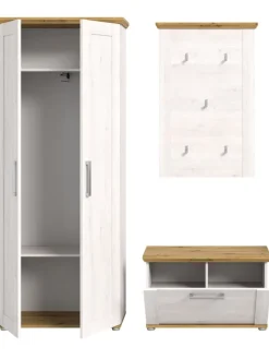 xonox.home Möbel-Sets<Garderobenkombination (B/H/T: 175x196x39 cm) in Sibiu Lärche Nachbildung