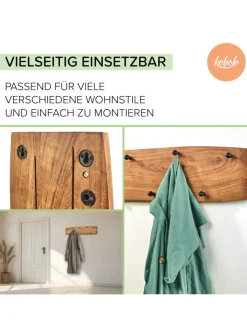 kobolo Garderoben<Garderobenpaneele LUDWIG9 in Braun