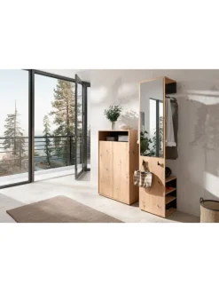 byLiving Garderoben<Garderoben-Set Lyon 2tlg. in Eiche-Optik