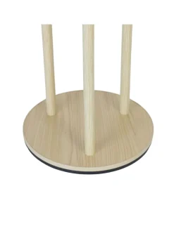 relaxdays Garderoben<Garderobenständer in Natur – (H)165 x Ø 40 cm