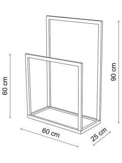 Scandinavia Concept Garderoben<Garderobenständer in Taupe - (B)60 x (H)90 x (T)25 cm