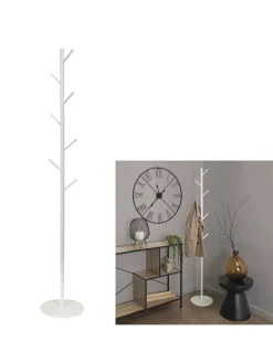 THE HOME DECO FACTORY Regale & Schränke|Garderoben<Garderobenständer in Weiß - (B)27 x (H)173 x (T)27 cm