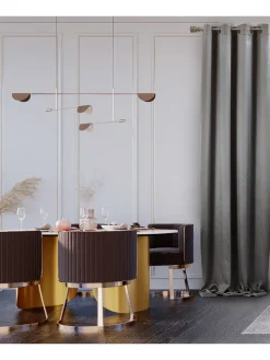 Chic Home Gardinen, Jalousien & Rollos<Gardine in Grau - (L)270 x (B)140 cm