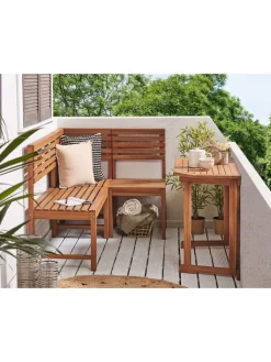 Beliani Gartenmöbel<Gartenbank TREIA in Braun - (W) 110 x (H) 92 x (L) 40 cm