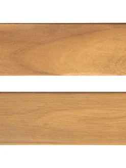 Beliani Gartenmöbel<Gartenbank VIVARA in Braun/Weiß/Blau - (W) 160 x (H) 88 x (L) 61 cm